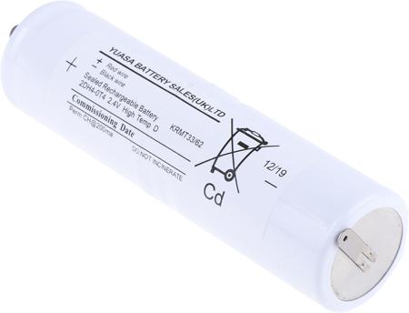 2DH4-0T4 Yuasa 2.4V, 4000mAh NiCd Emergency Lighting Battery Pack