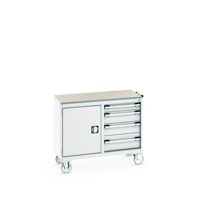 41006005-16V Bott 1 Door, 4 Drawer Steel Floor Standing Cupboard, 1050 x 525 x 890mm