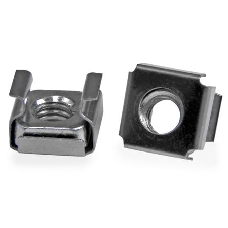 CABCAGENTS62 StarTech.com CABCA Series Cage Nut for Use with Rack Mounting Hardware, M6mm Thread, 100 Piece(s), 0.5 x 0.4 x 0.5in