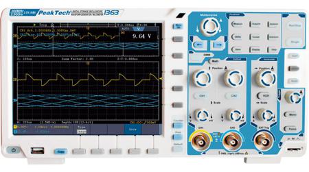 P1363 PeakTech  P13 Series, 300MHz Bench Oscilloscope, 2 Analogue Channels