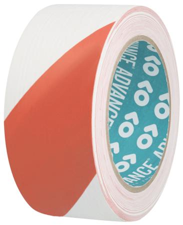 AT8 Advance Tapes  Red/White PVC 33m Hazard Tape, 0.14mm Thickness