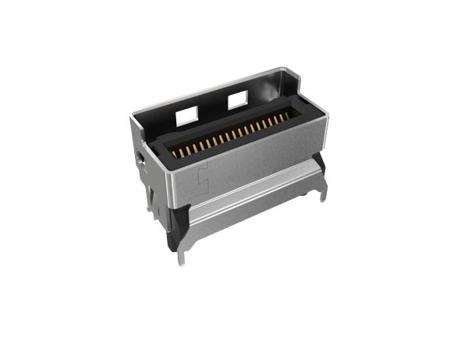 G97V21312HR Amphenol Communications Solutions Vertical Edge Connector, 74-Contacts, 0.6mm Pitch