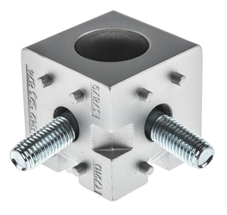 3842549873 Bosch Rexroth M8, S12 Cube Connector, Connecting Component, Strut Profile 45 mm, Groove Size 10mm