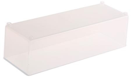114592 RS Pro Transparent PP Compartment Box, 47mm x 55mm x 157mm