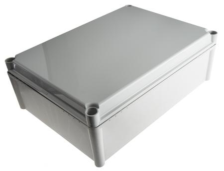 FEX 3828 13 G + EKPVT Fibox FEX Series Grey Polycarbonate Enclosure, IP54, Grey Lid, 378 x 278 x 130mm