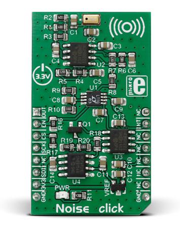 MIKROE-2371 MikroElektronika Noise Click Microphone Sensor MikroBus Click Board for MCP4921