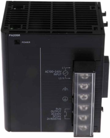 CJ1W-PA205R Omron PLC Power Supply CJ1W Series CJ1M Series, 85 → 264 V ac, 5 V dc, 24 V dc, 5 A 25W 81.6 x 90 x 80 mm