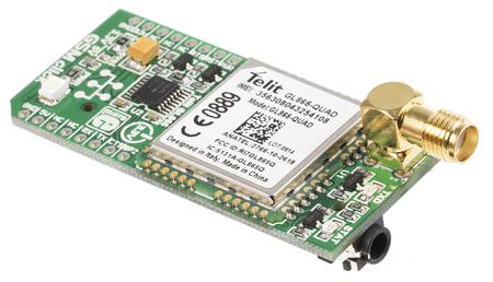 MIKROE-1298 MikroElektronika GSM Click GL865-QUAD GSM/GPRS GSM mikroBus Click Board 850 → 1900MHz