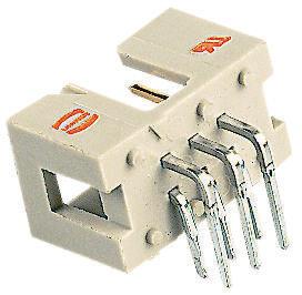 09185066323 HARTING SEK 18 Series Right Angle Through Hole PCB Header, 6 Contact(s), 2.54 mm Pitch, 2 Row, Shrouded