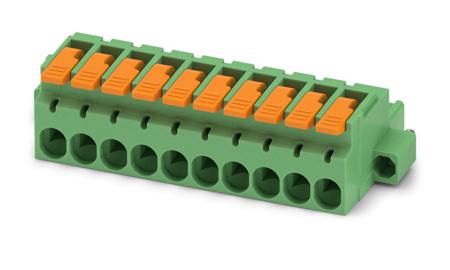 1110638 Phoenix Contact, 5.08mm Pitch, 9 Way, , Pluggable Terminal Block, Plug, Cable Mount, Push-In Termination,