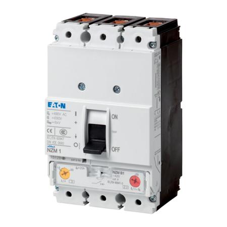 272253-NZMB1-A40-NA Eaton, Eaton Moeller NZM MCCB Molded Case Circuit Breaker 3P 40A, Breaking Capacity 18.5 kA, Fixed Mount