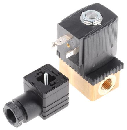 125303 Burkert Solenoid Valve , 2 Port, NC, 110 V ac 6.35 mm, 6.35 mm