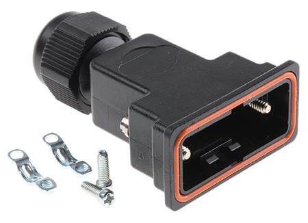 09670090438 HARTING D-sub Waterproof Series Polymer D Sub Backshell, 9 Way