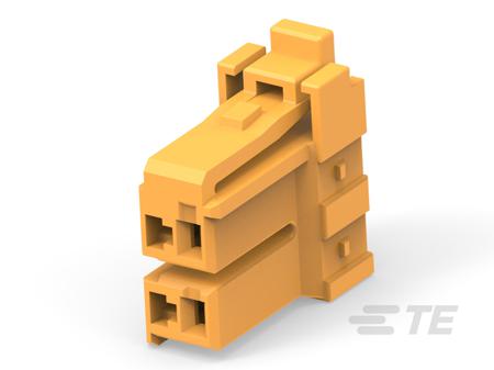 2371224-4 TE Connectivity Compact Power Connector Free Hanging (In Line) Plug, 2, Crimp Termination, 10A, 300 V AC