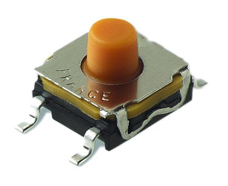 KSC421G 70SH LFS C & K IP67 Button Tactile Switch, SPST 50 mA 5.2mm Surface Mount