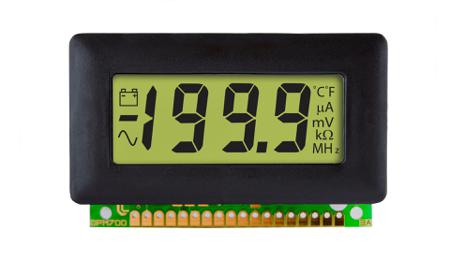 DPM-700S-0 Lascar Digital Voltmeter DC, LCD display 3.5-Digits ±1 %, 62 x 32 mm