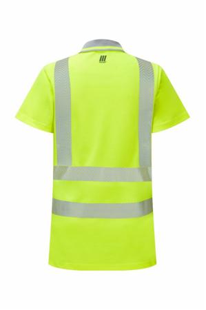 LFE973-NB-22 PULSAR LFE950 Yellow Women Hi Vis Polo Shirt, 22in