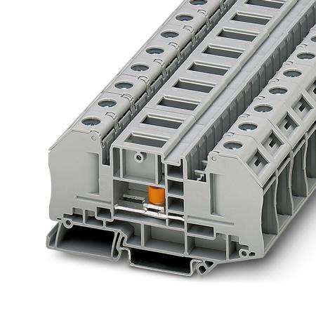 3049039 Phoenix Contact  RT 5-T Series Grey, 0.1 → 6mm², Single-Level, Bolt Termination