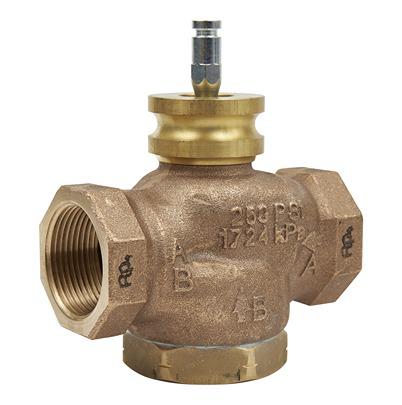 VG210R-32B Schneider Electric Bronze Globe Valve , 1-1/4 in Rp Female 399.9 kPa