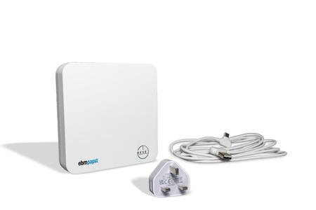 8350000147 ebm-papst  Data Logging Air Quality Monitor for CO2, Humidity, PM 2.5, Temperature, TVOC, RESET Viral Index,