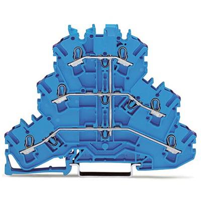 2002-3209 WAGO TOPJOB S Series Multi Level Terminal Block, 2.5mm², 3-Level, Push In Termination, ATEX, CSA, IECEx