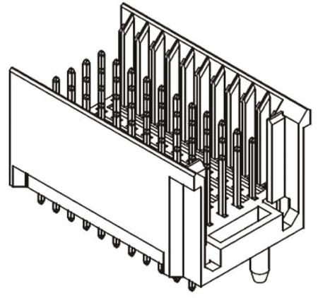17030552202 HARTING, har-bus HM 2mm Pitch Hard Metric Type C Backplane Connector, Male, Straight, 5 Row, 55 Way