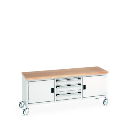 41002124-16V Bott 41002124.16V Portable Sheet Steel Workbench, 840mm x 750mm x 2000mm