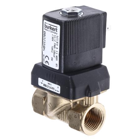 221605 Burkert Solenoid Valve , 2 Port, NC DN 10 to 65 mm, 230 V ac, DN 10 to 65 mm