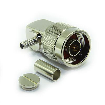 283-7139 RS PRO, Plug Cable Mount N Connector, 50Ω, Solder Termination, Right Angle Body