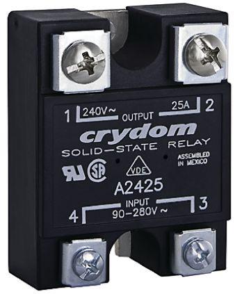D2490PG Sensata Crydom 1 Series Solid State Relay, 90 A Load, Panel Mount, 280 V rms Load, 32 V Control