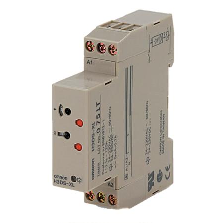 H3DS-XL Omron ON Delay Single Timer Relay, Screw, 0.1 s → 120 h, 1 Contacts, NO, 24 → 230 V ac/dc
