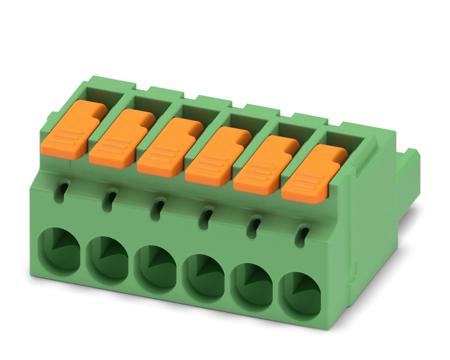 1110585 Phoenix Contact, 5.08mm Pitch, 6 Way, , Pluggable Terminal Block, Plug, Cable Mount, Push-In Termination,
