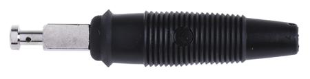 972518100 Hirschmann Test & Measurement, Black 4mm Test Connector, Nickel Plated, 30 V ac, 60 V dc, 32A