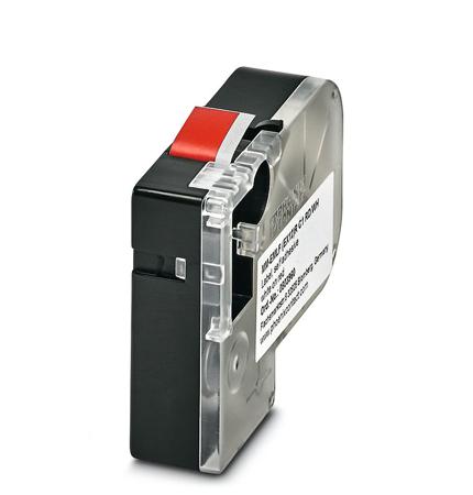 0803960 Phoenix Contact MM-EMLF White on Red Label Printer Tape, 8m Label Length