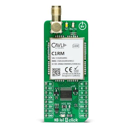 MIKROE-4769 MikroElektronika mikroBUS socket wireless communication module LTE Add On Board for mikroBUS socket