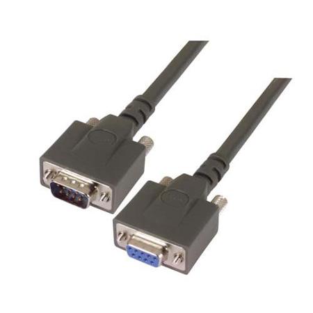 CPMS9MF-5 L-Com Male DB9 to Female DB9 Cable assembly, 5ft PVC