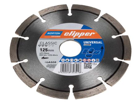 70184626835 Norton Aluminium Oxide Cutting Disc, 125mm, 1 in pack