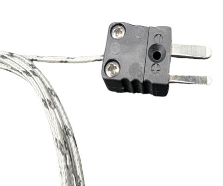 E25063-TYPE-J-WELDED-TIP-GLASS-FIBER-2M-CMPJI CorregeE250 Type J Thermocouple 2m Length, 0.3mm Diameter, -40°C → +600°C
