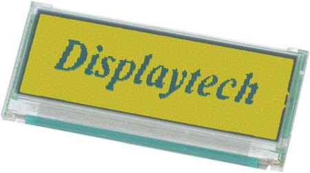 32122A-BC-BC Displaytech  Graphic LCD Display, Yellow on Green, Transmissive