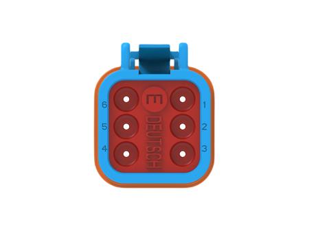 DT06-6S-TE07 TE Connectivity, DT06-6S Automotive Connector Socket Blue Cable 6 Way, Cable Termination