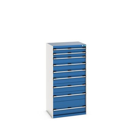 40020067-11V Bott 9 Cabinet, Steel, 1600mm x 650mm x 800mm, Blue