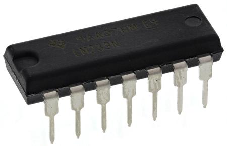 LM239N  Texas Instruments, Quad Comparator, Open Collector O/P, 1.3μs 3 → 28 V 14-Pin PDIP