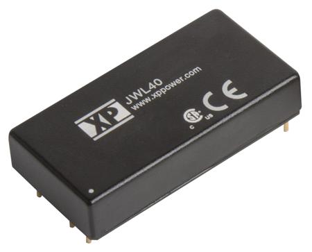 JWL4024S05 XP Power JWL40 DC-DC Converter, 5V dc/ 8A Output, 9 → 36 V dc Input, 40W, Through Hole, +105°C Max Temp -40°C