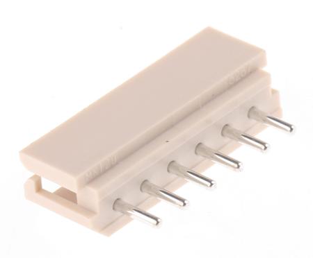 22-03-5065 Molex SPOX Series Straight Through Hole PCB Header, 6 Contact(s), 2.5 mm Pitch, 1 Row, Shrouded