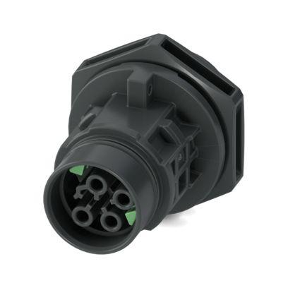 1308638 Phoenix Contact Connector, 4 Contacts, Front, Socket, Female, IP66, IP68, IP69, PRC 20 Series