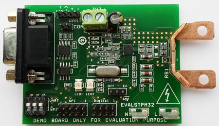 EVALSTPM32 STMicroelectronics Single-Phase Energy Metering Evaluation Board for STEVAL-IPE023V1 for Shunt Current Sensor Based on