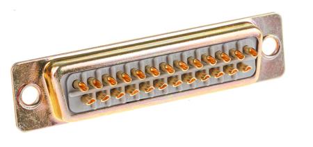466-191 RS Pro Panel Mount Solder D-sub Connector Plug, 25 Way, 750 V ac/dc, 5A