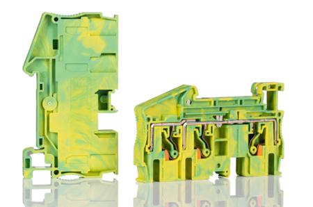 3211498 Phoenix Contact  PT 6 Series Green, Yellow, 10mm², Push In Termination, ATEX, IECEx