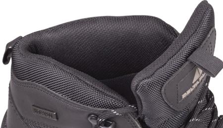 SAMYS3NO48 Delta Plus SAMYS Black Steel Toe Capped Mens Safety Shoes, UK 12, EU 48