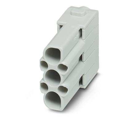 1414364 Phoenix Contact Heavy Duty Power Connector Module, 40A, Female,  HC-M-03 Series, 3 Contacts